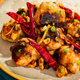 Tindle plant-based chicken in stir fry dish
